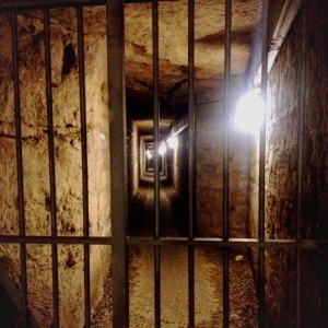 閉鎖されている道が迷路のよう。ワクワク。